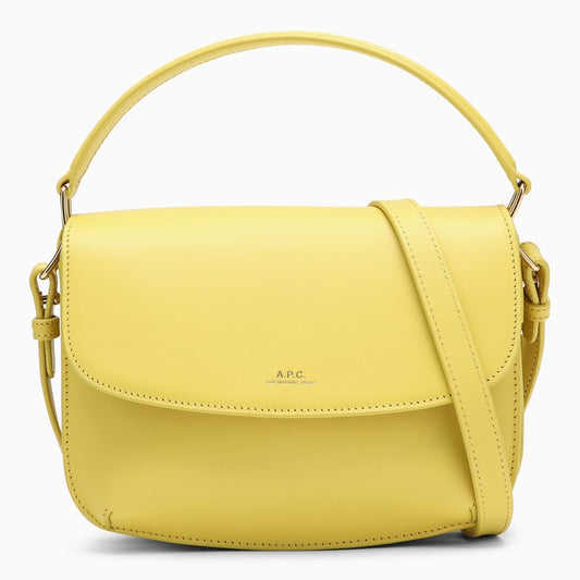 Sarah yellow leather shoulder bag