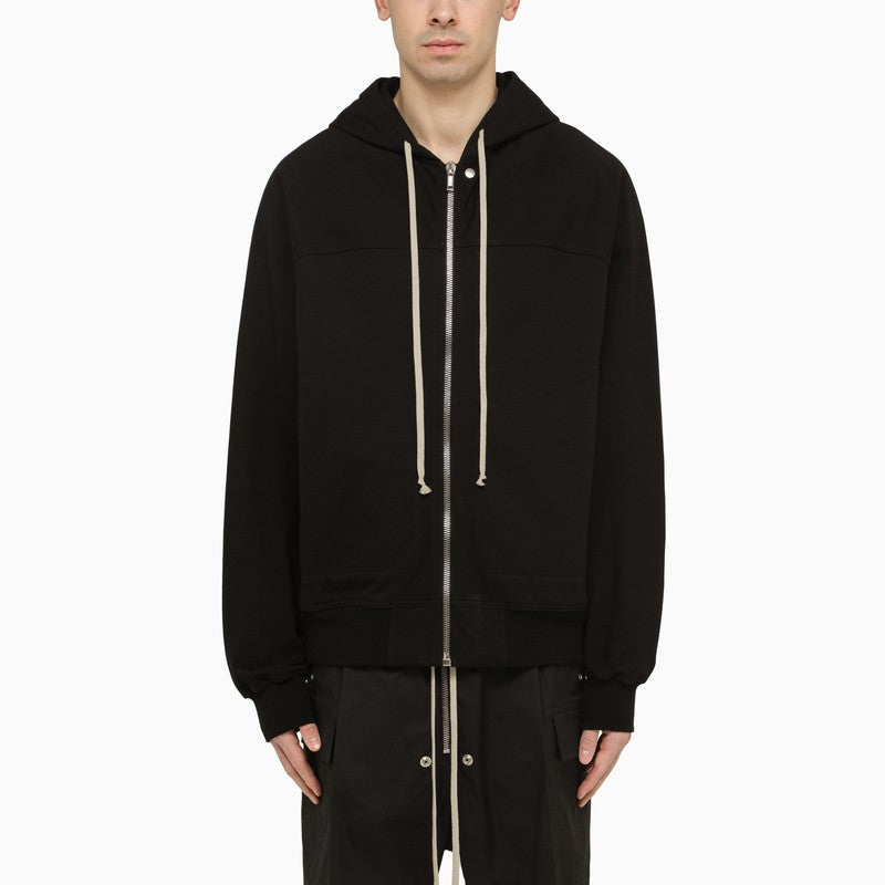 Black cotton hoodie