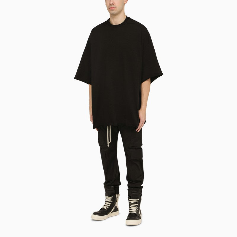 Tommy T black oversize T-shirt in cotton