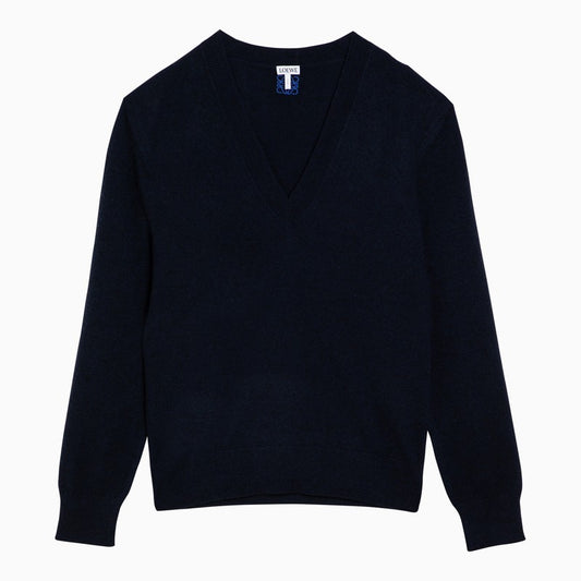 Navy blue cashmere sweater