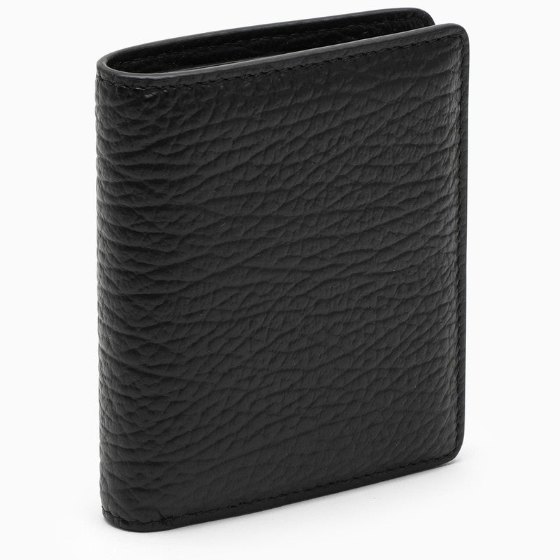 Black bi-fold wallet with coin holder