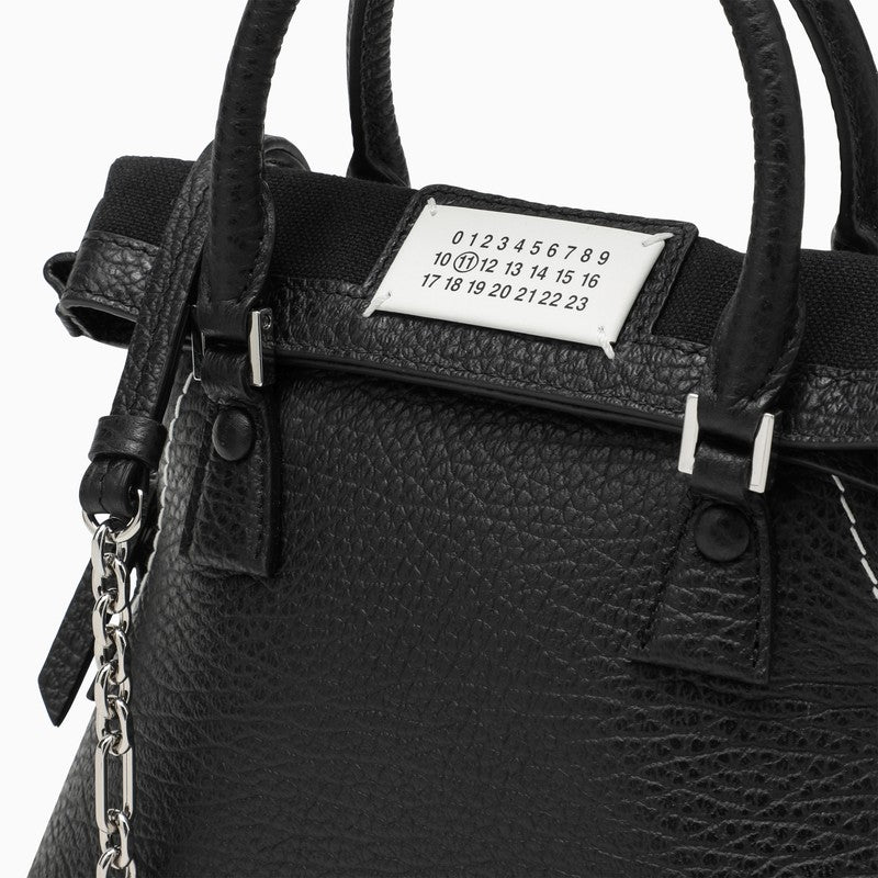 Micro 5AC black leather bag