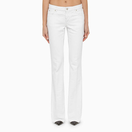 White denim trousers