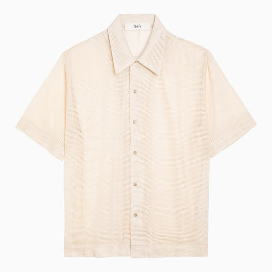 [MEN][NEW IN]Noam beige cotton knit shirt