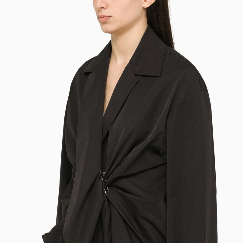 Black draped jacket