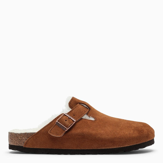 Boston tan-coloured leather sandals