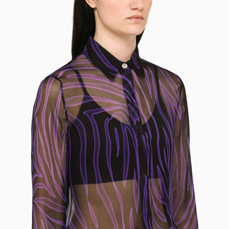 Purple Zebra print shirt