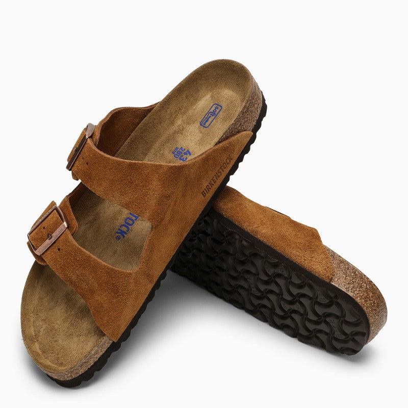 Mink Super-Birki slippers in suede