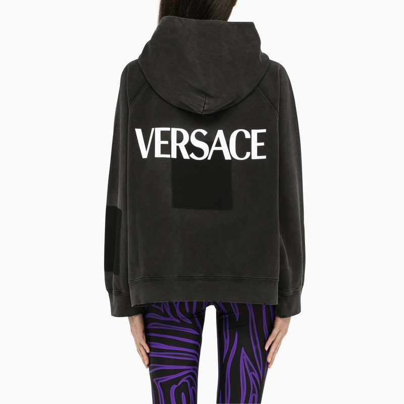 Versace Goddess black oversize hoodie