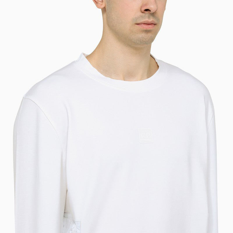 White crewneck sweatshirt