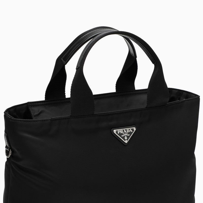 Black Re-Nylon tote bag