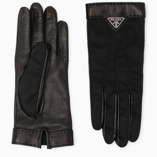 Black nappa gloves