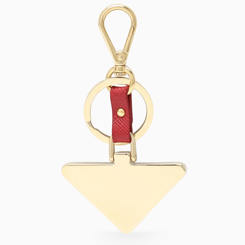 Red logo triangle key case