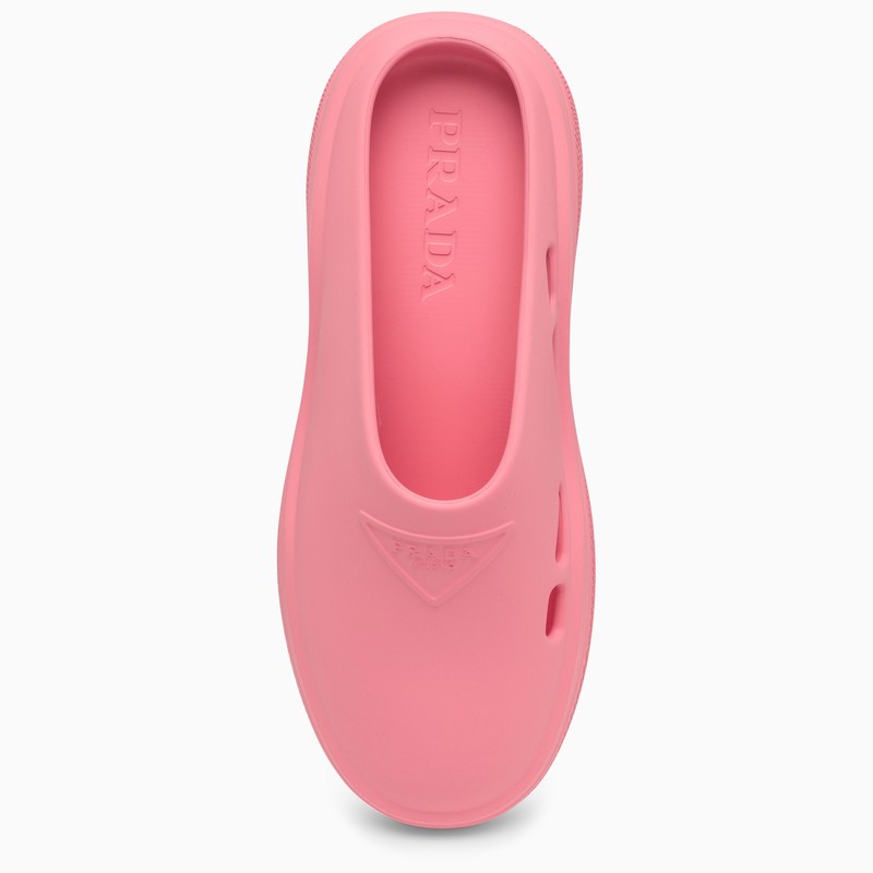Pink rubber slippers