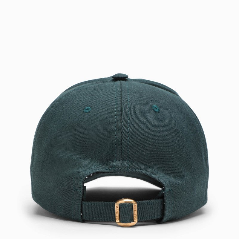 Green Vlogo baseball cap in cotton