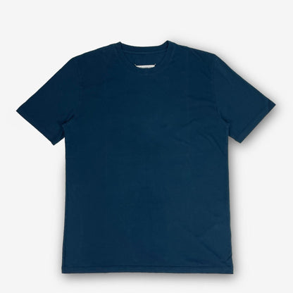 バッグステッチ プレーン Tシャツ｜ ブルー