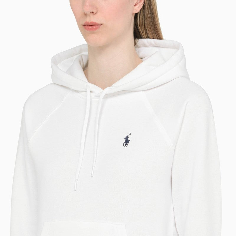 White hoody with logo