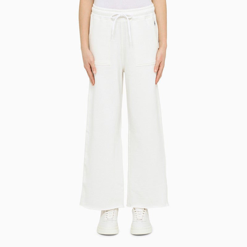 White jogging trousers