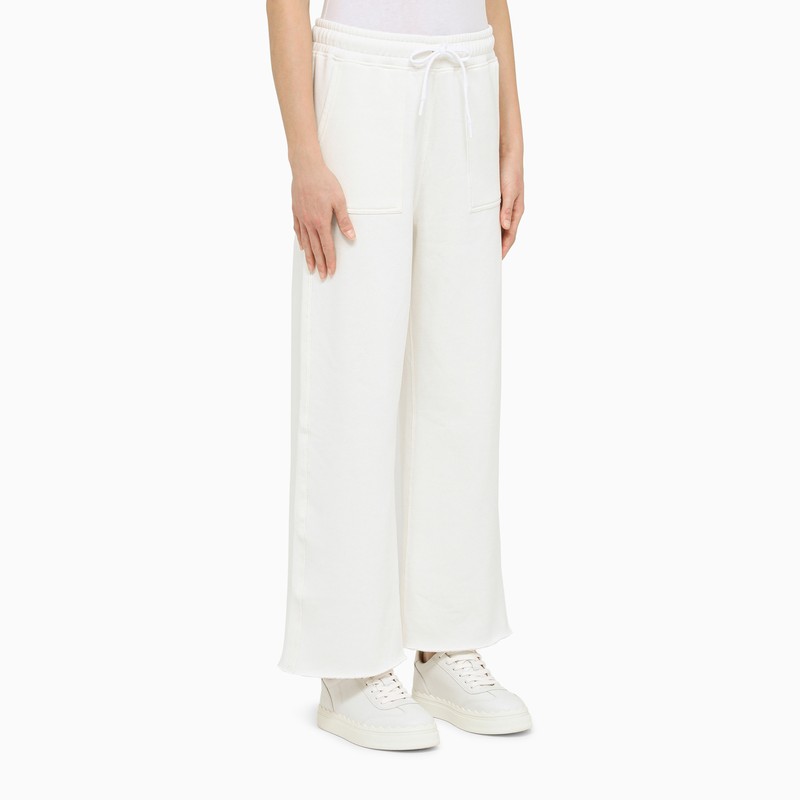 White jogging trousers