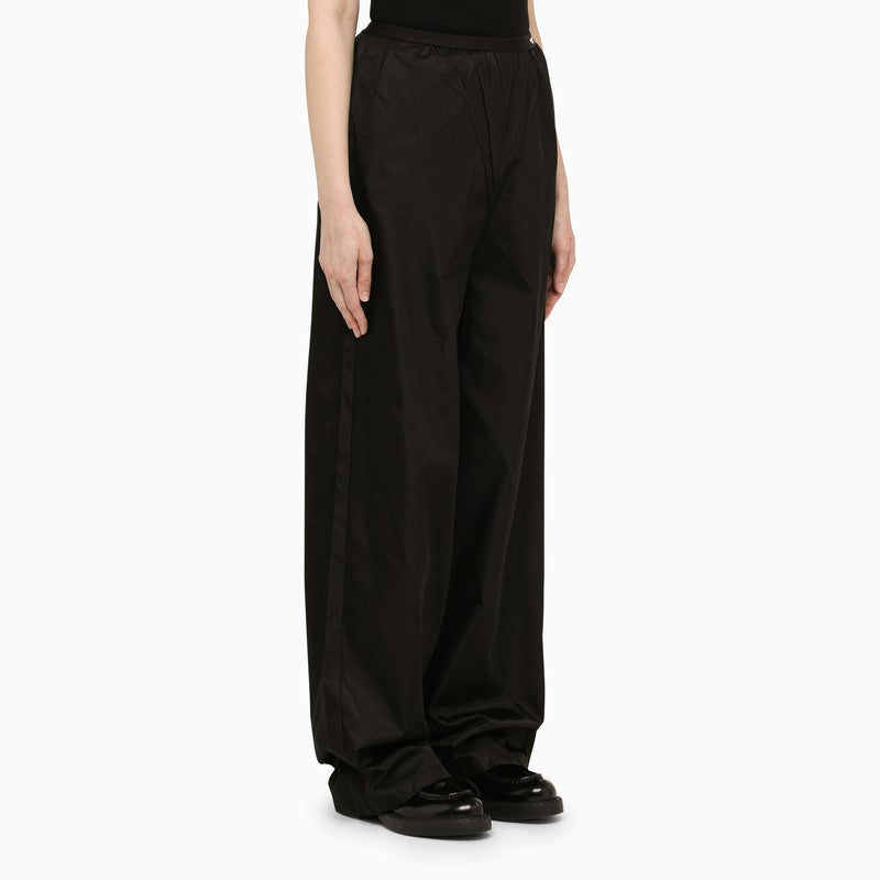 Black Re-Nylon trousers