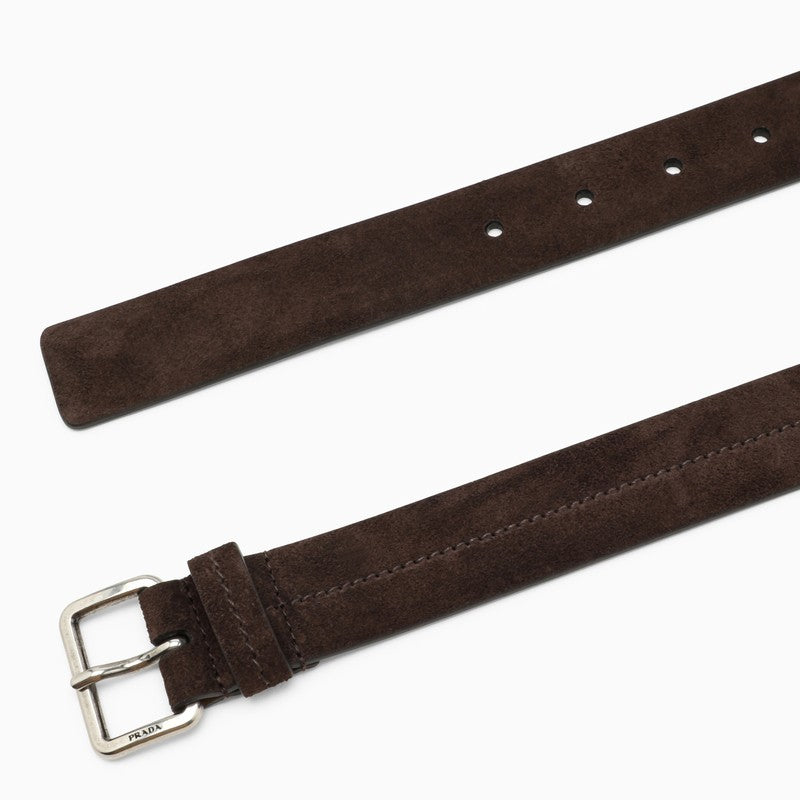[썸머ACC]Dark brown suede belt