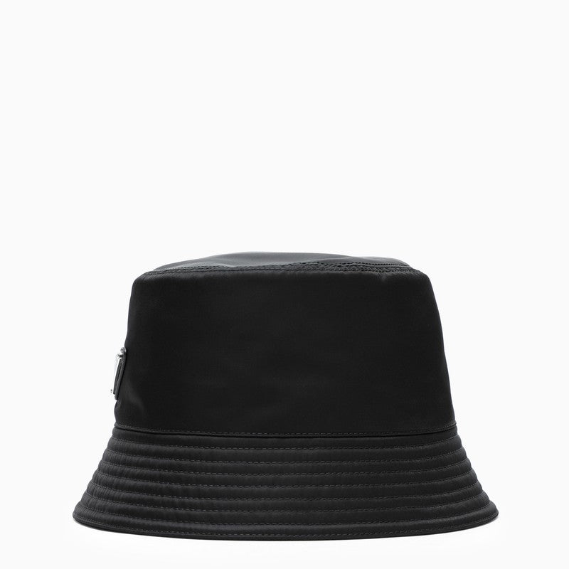 Black nylon fisherman hat