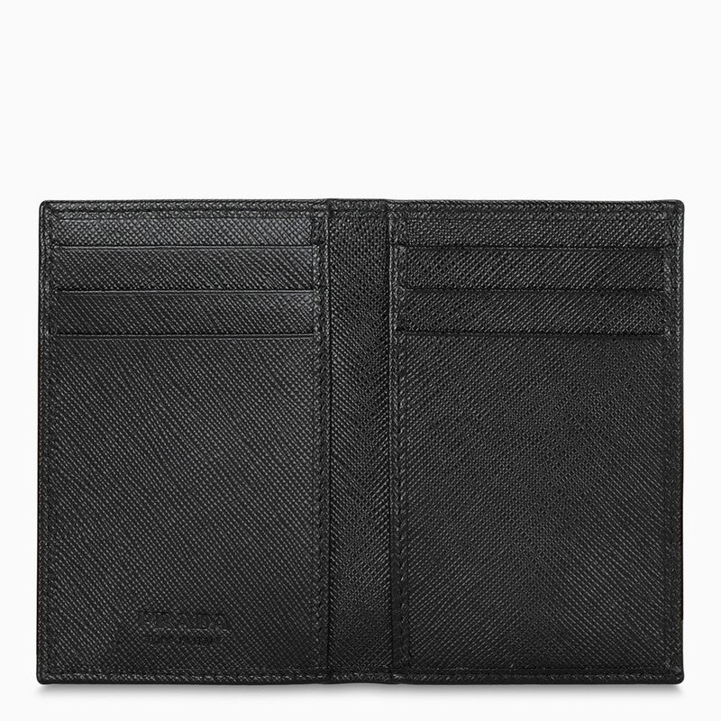 Black leather credit card holder