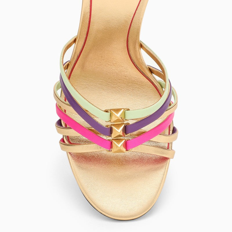 Multicoloured Rockstud high sandal