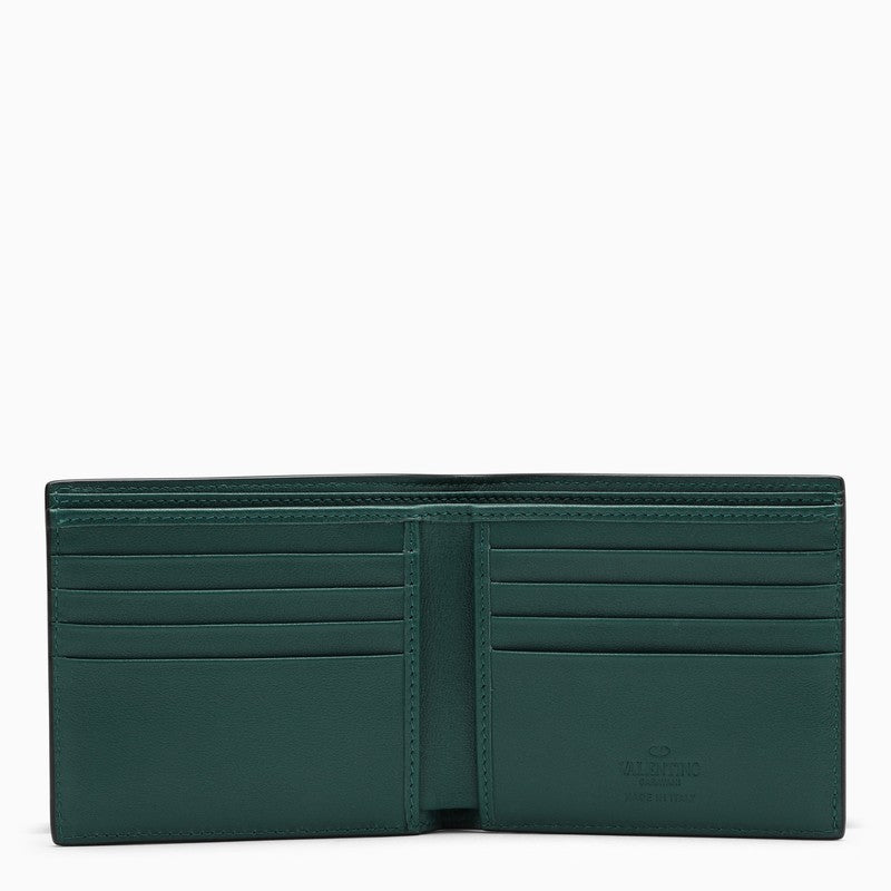 Vlogo green bi-fold wallet