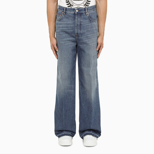 Blue cotton denim jeans 3V3DE02Z9EW/N_VALE-558