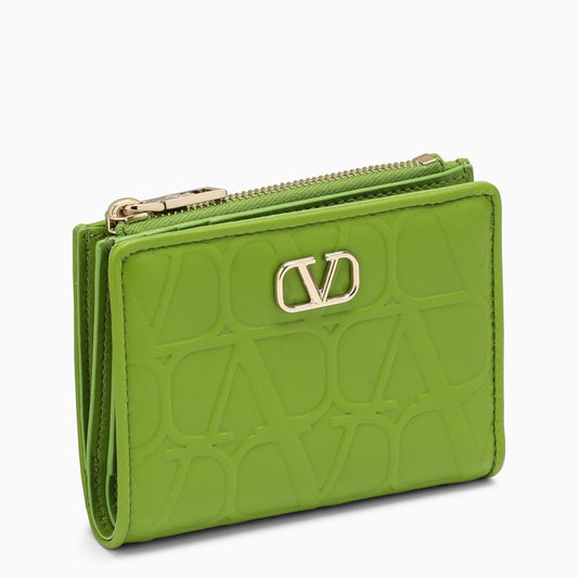 Chartreuse Leather Toile Iconographe wallet