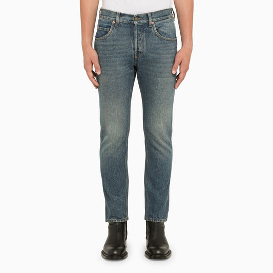 Blue delavé skinny jeans 408637XDBBQ/N_GUC-4011