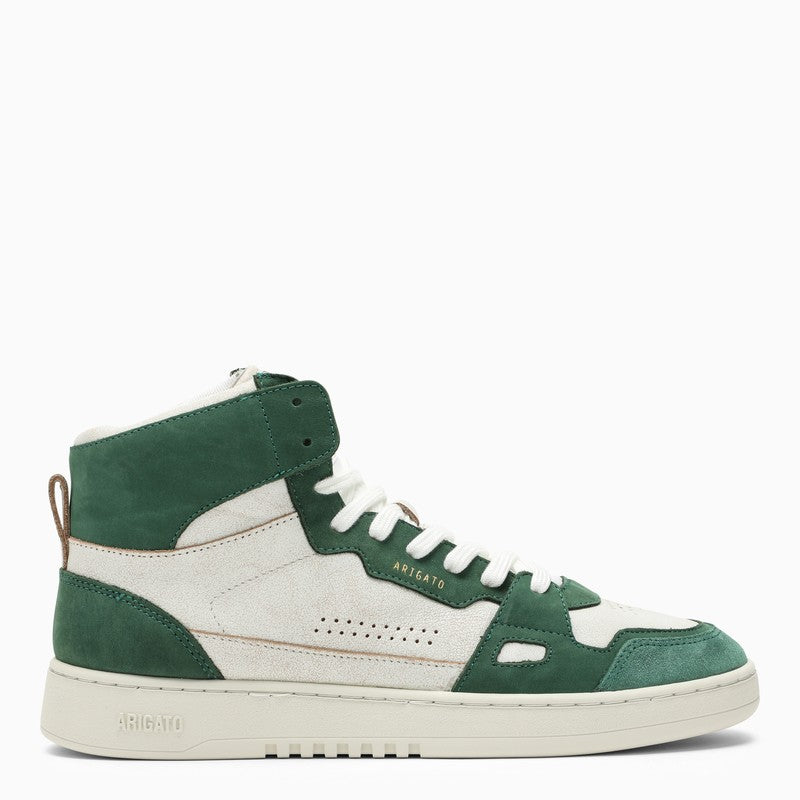 White and green Dice Hi sneakers