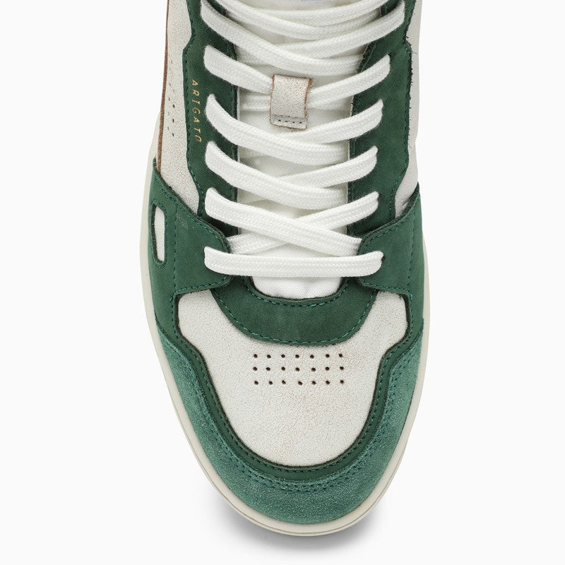 White and green Dice Hi sneakers