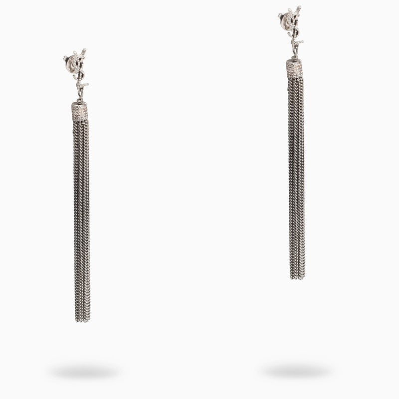 Silver-tone Loulou earrings with tassels