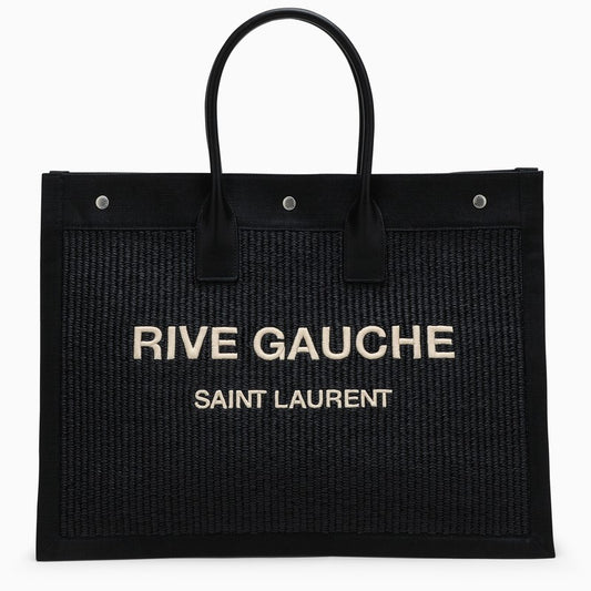 Rive Gauche black canvas tote bag 5094152M21E/M_YSL-1050