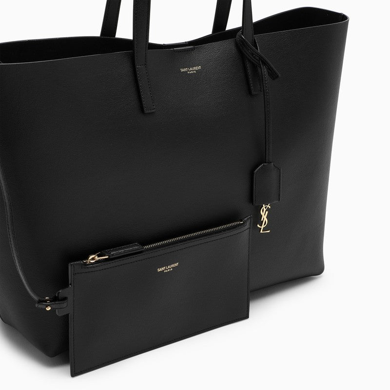 Black large Shopping E/W tote bag