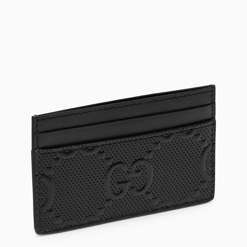 Black GG embossed card case