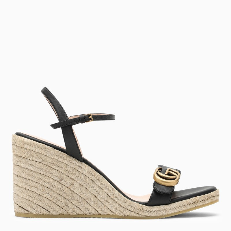 Leather and rope espadrilles