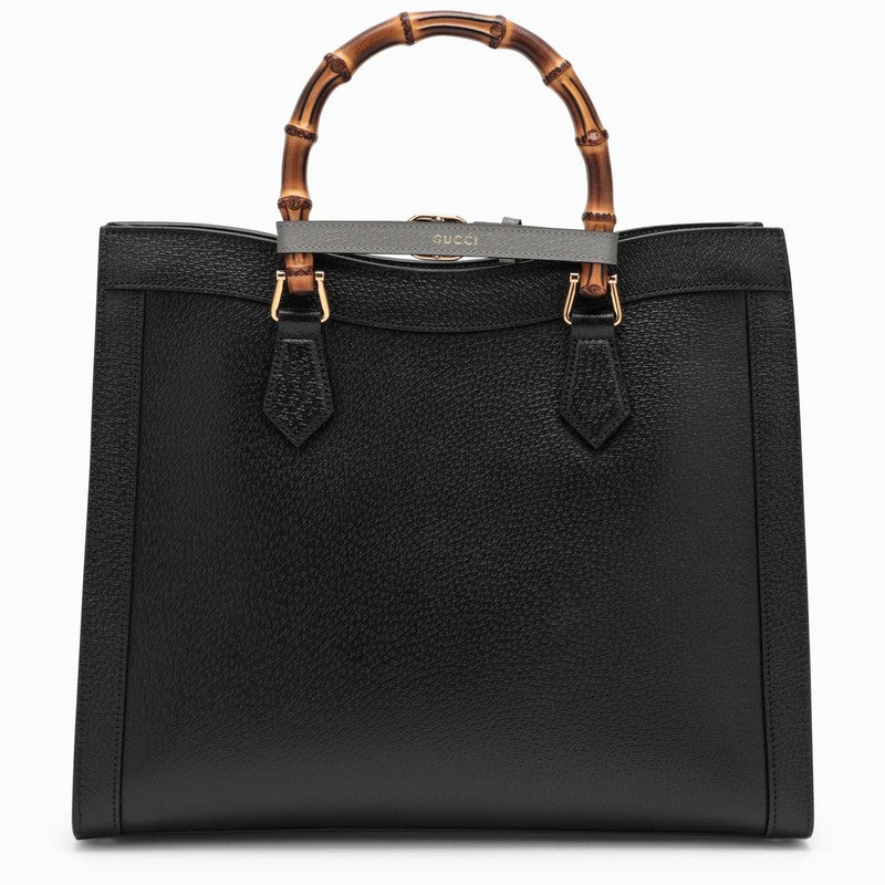 Diana black medium tote bag