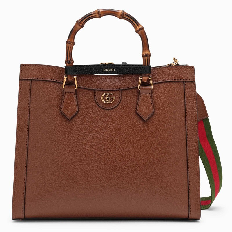 Diana brown medium tote bag