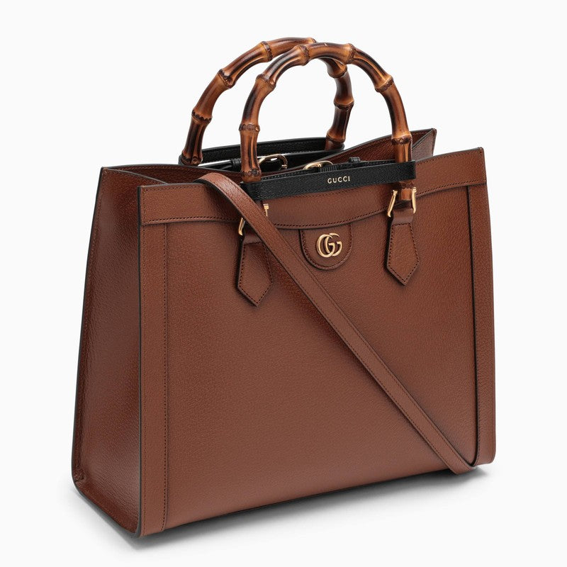 Diana brown medium tote bag