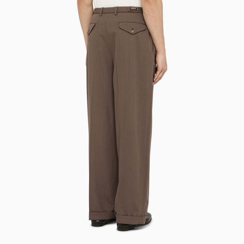 Light brown regular trousers