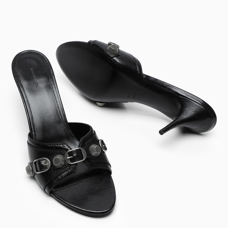 Black Cagole heel sandals