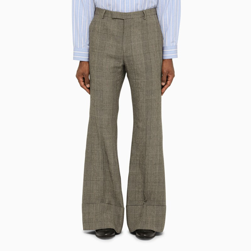 Prince of Wales bell bottom trousers