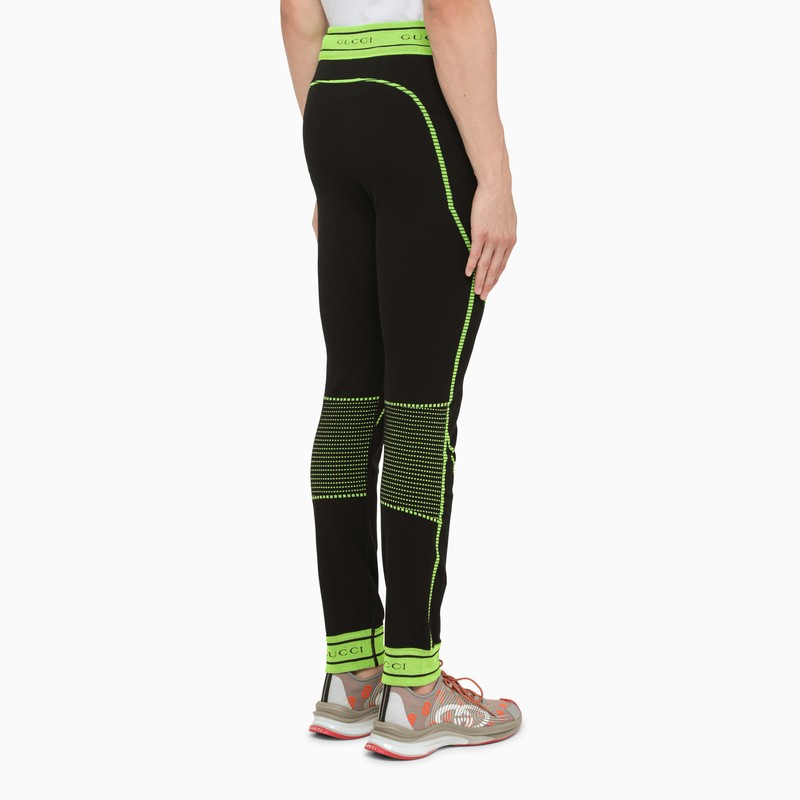 Black and yellow legging with logo