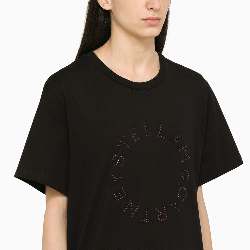 Black T-shirt with diamond logo