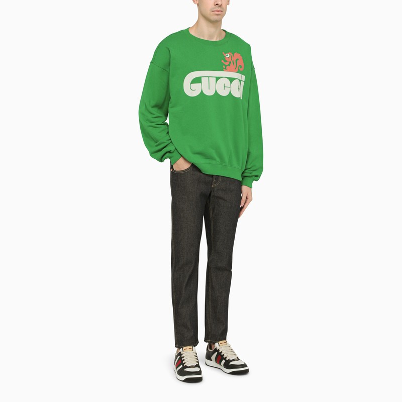 Classic green cotton sweatshirt