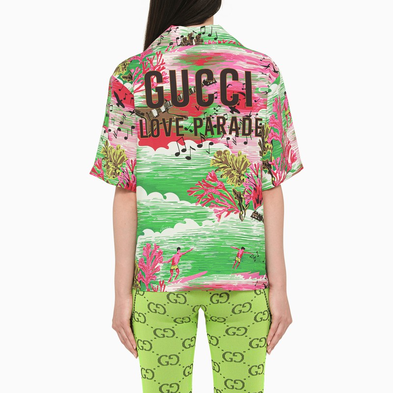 Gucci ""Gucci Love Parade"" ocean print shirt