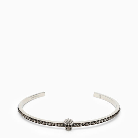 Rigid silver Skull bracelet with crystals 710483J160Y/L_ALEXQ-1190